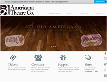 Tablet Screenshot of americanatheatre.org